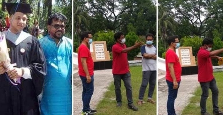 বাবার স্মৃতি মাখা শহরে কফিন ছুঁয়ে কাঁদছেন এন্ড্রু কিশোরের ছেলে