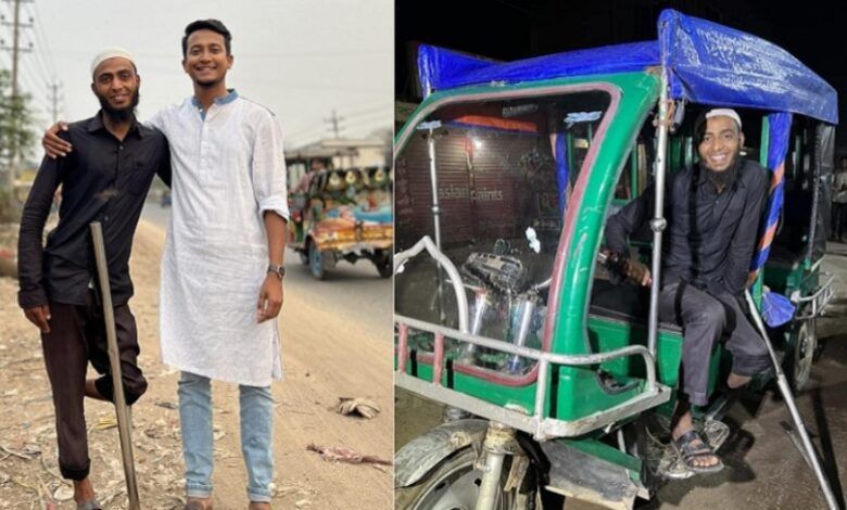 নামাজ পড়তে গিয়ে অটোরিকশা হারান সেই রশিদ কে অটোরিকশা কিনে দিলেন তাসরিফ