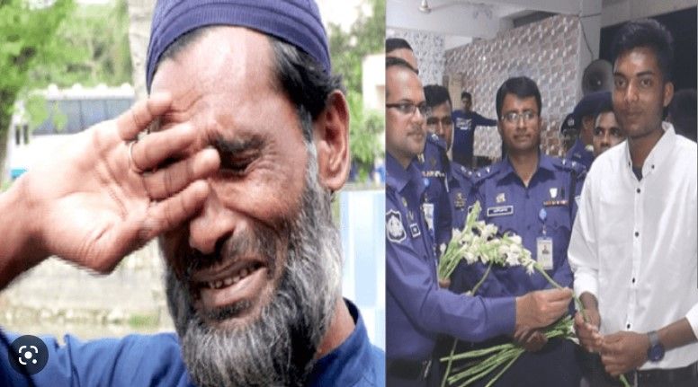 ১২০ টাকায় পু’লিশে চাকরি পেয়েছে ছেলে, আবেগে কাঁদলেন ক্লিনার বাবা